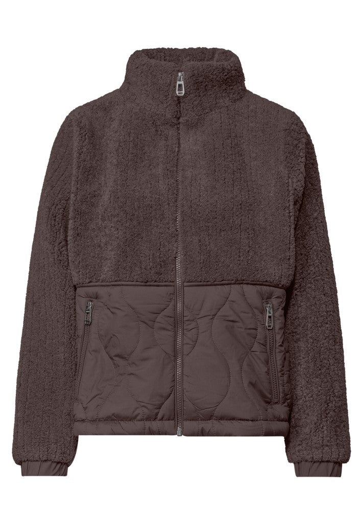 Street One Jacke mit Softshelldetails Plummy Brown Braun