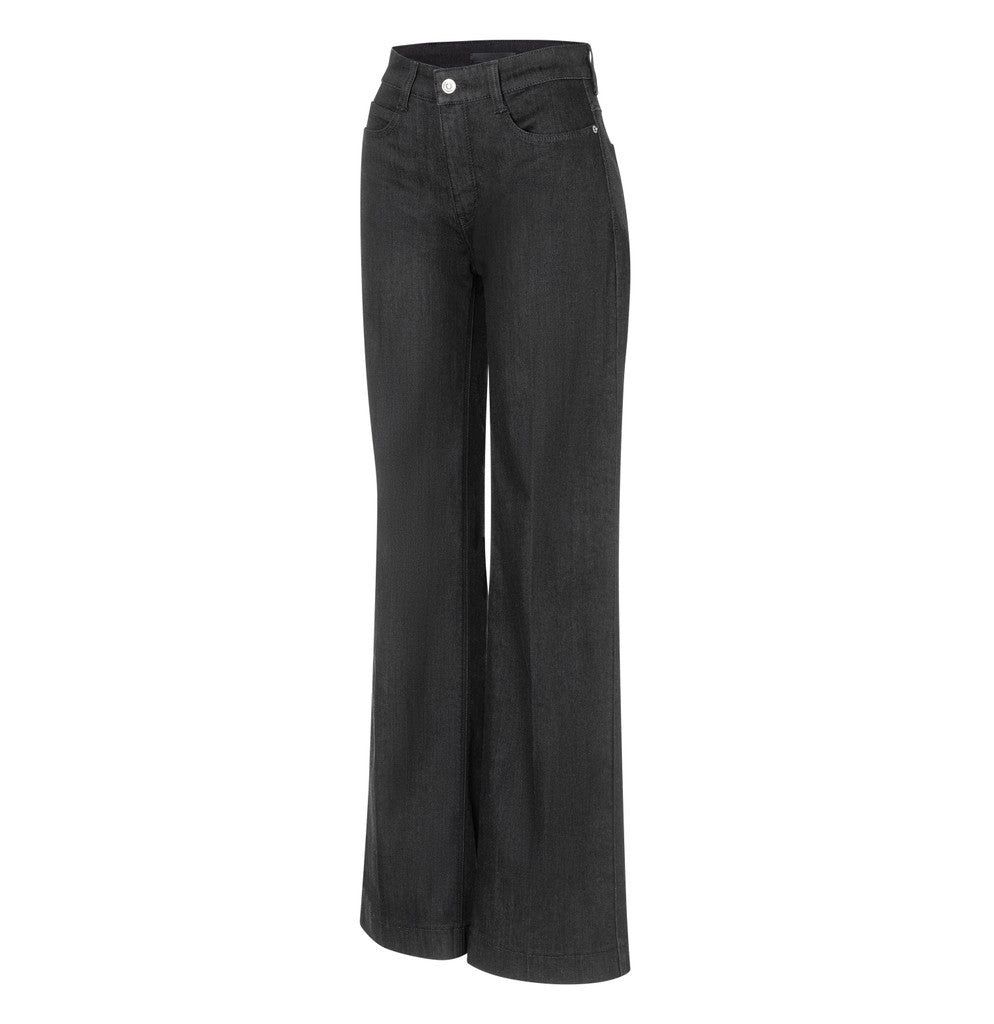 MAC Straight Leg Jeans Wide Authentic Stretch Schwarz – Ansicht 4