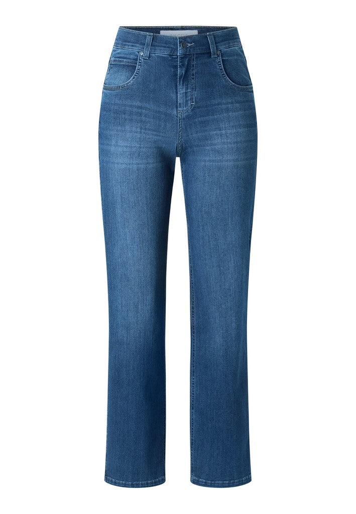 Angels Flared Jeans Lara Mid Blue Used Blau