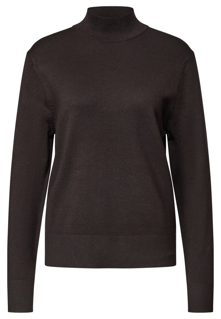 Street One Rollkragenpullover mit Rollkragen Braun