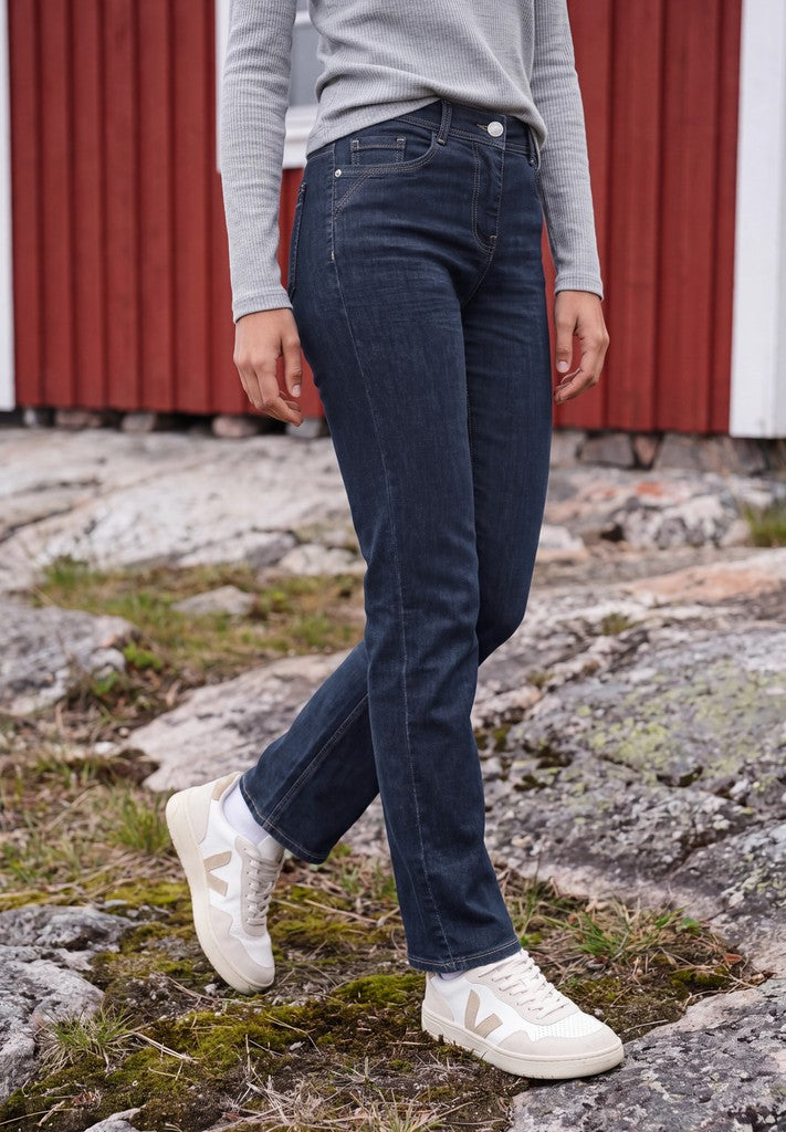 CECIL Jeans Style Toronto Straight High Rinsed Wash – Ansicht 2