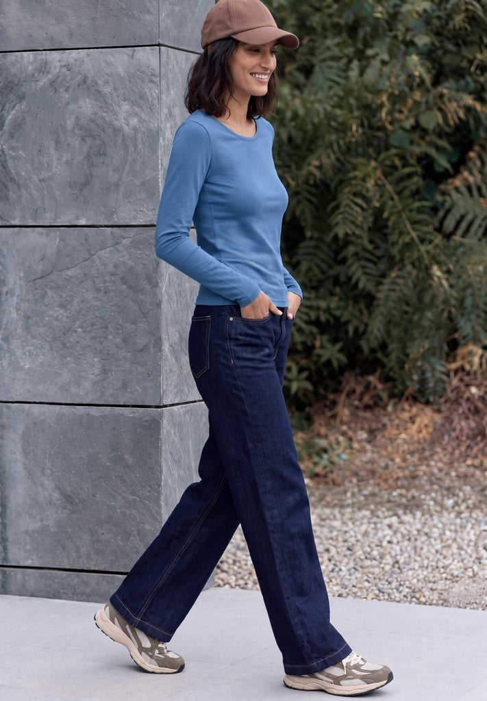 CECIL Langarmshirt Style Pia North Blue Blau – Ansicht 2