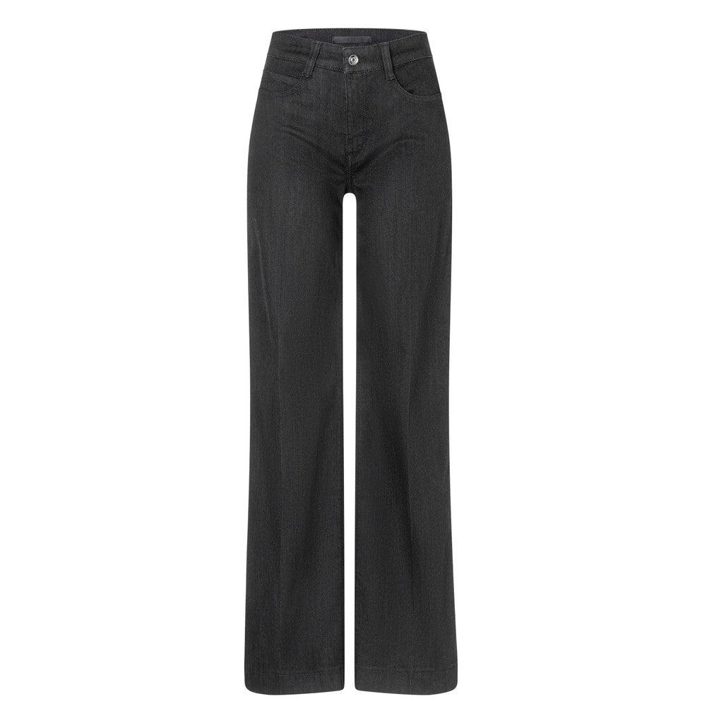 MAC Straight Leg Jeans Wide Authentic Stretch Schwarz