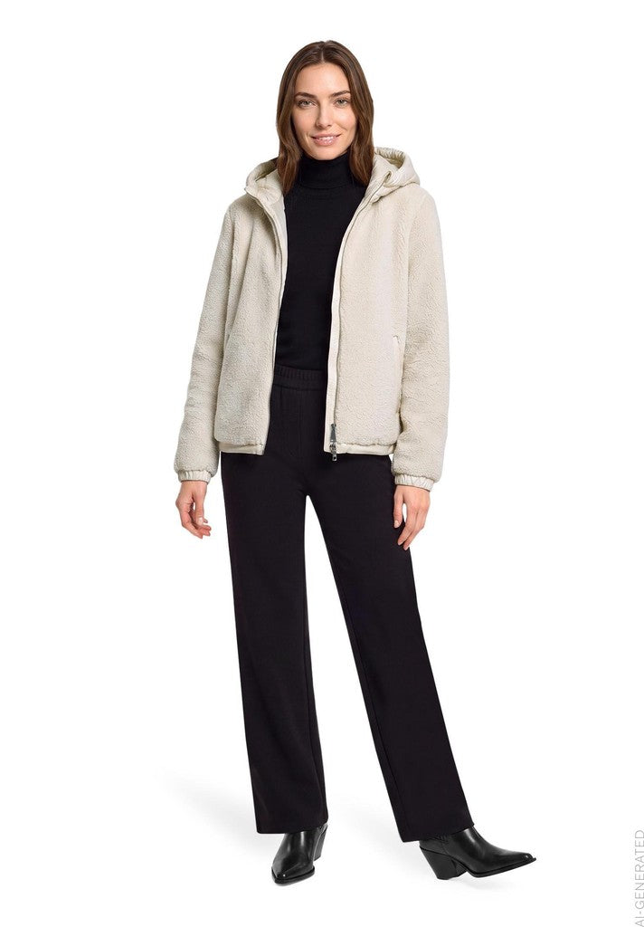 Betty Barclay Jacke PlUEsch Weiß – Ansicht 3