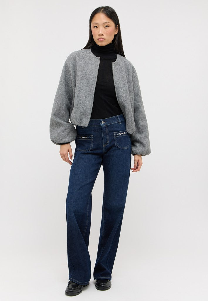 Angels Flared Jeans LIZ Glory Dark Indigo Used Navy – Ansicht 3