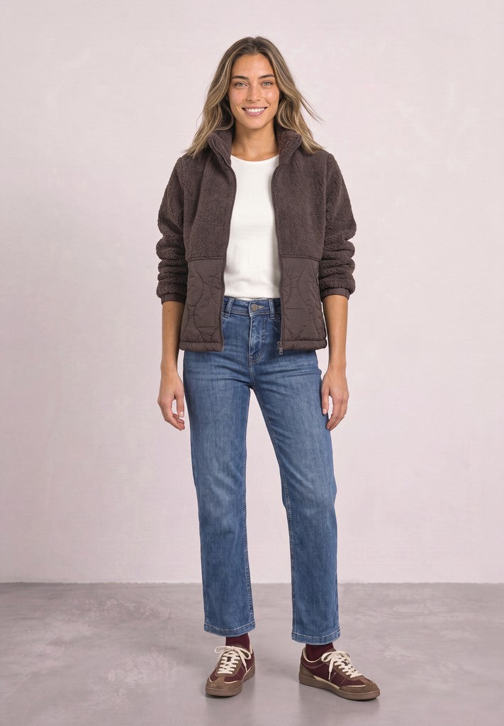 Street One Jacke mit Softshelldetails Plummy Brown Braun – Ansicht 3