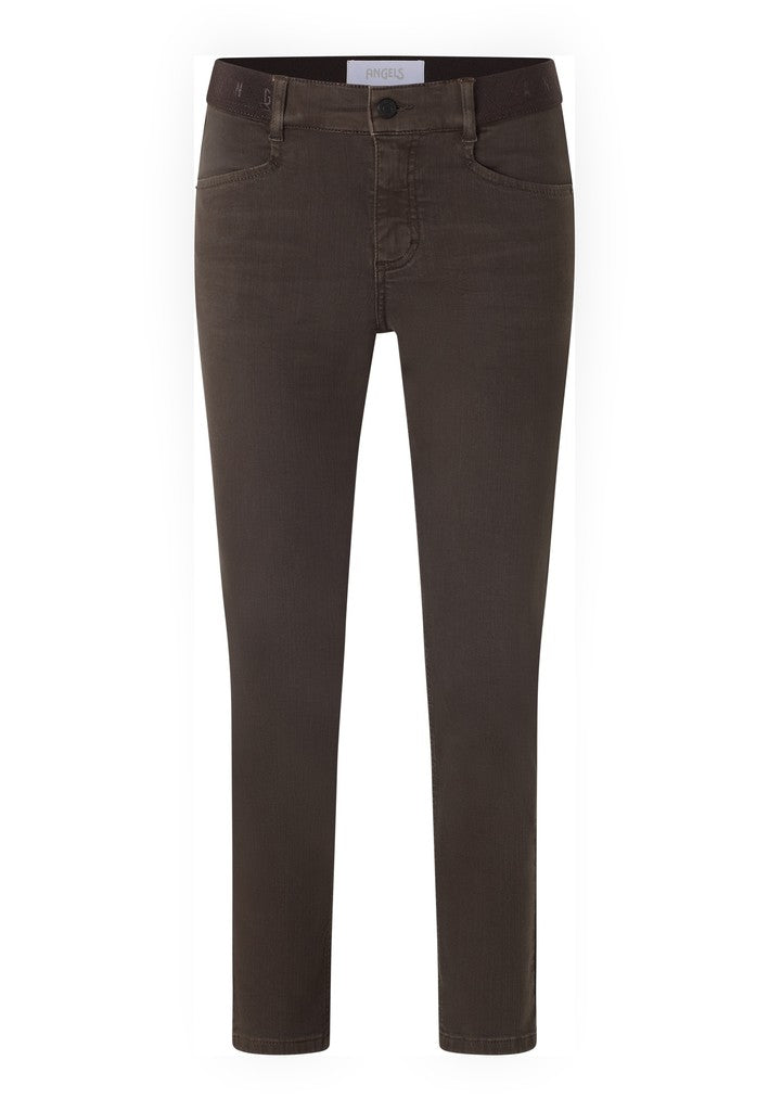 Angels Slim Fit Jeans Ornella Sporty Chocolate Used Braun