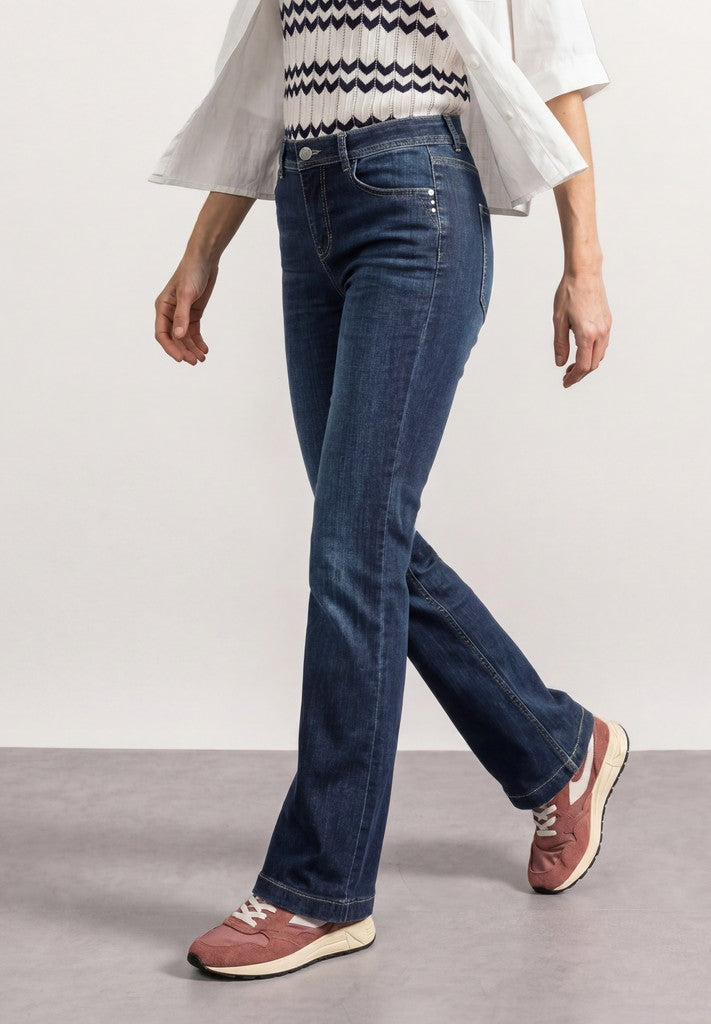 Street One Jeans Style Blaire Bootcut,hw,dar Dark Blue Washed Navy – Ansicht 2