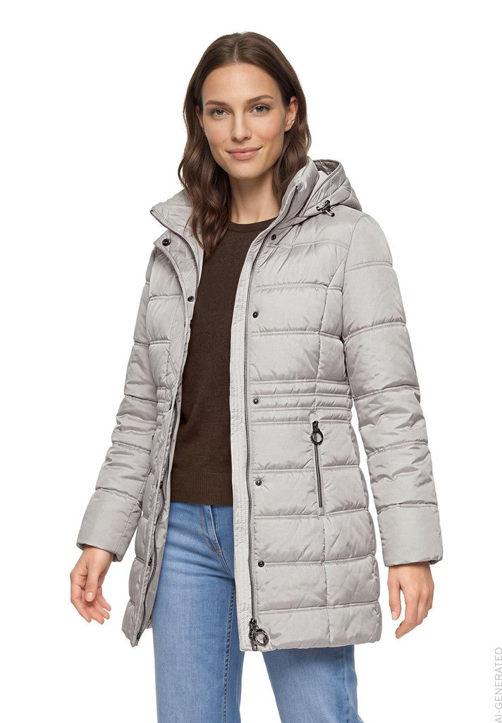 Betty Barclay Jacke Watte Silver Cloud Metallic – Ansicht 2