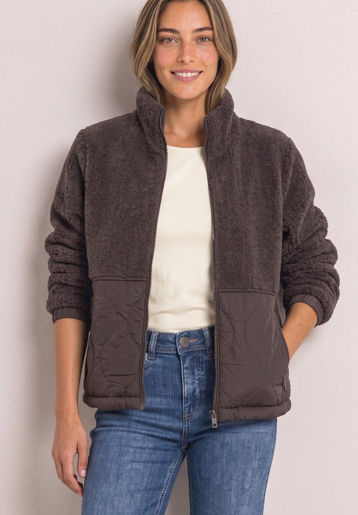 Street One Jacke mit Softshelldetails Plummy Brown Braun – Ansicht 2