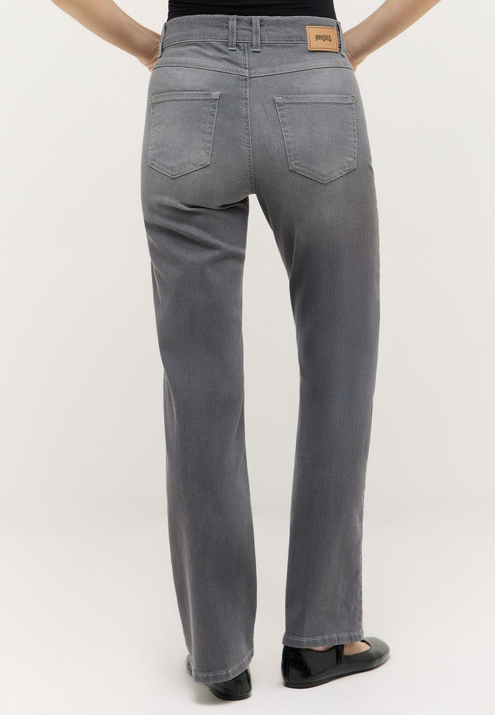 Angels Flared Jeans Lara Mid Grey Used Grau – Ansicht 4