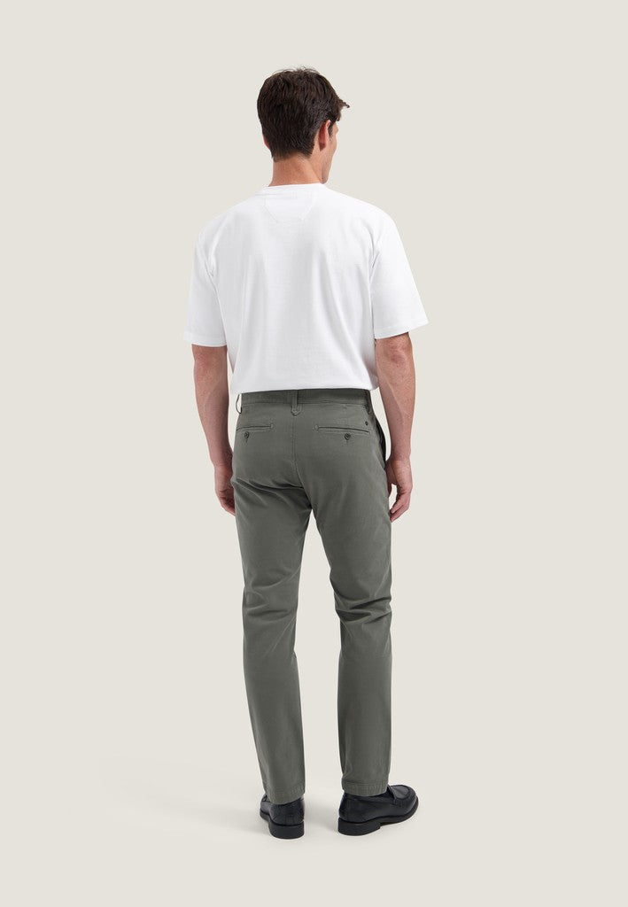 DSTREZZED Hose Marlon Bi-Stretch Chino Dark Army Oliv – Ansicht 4