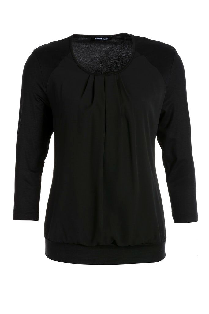 Blusenshirt NOS mit unterlegtem Vorderteil