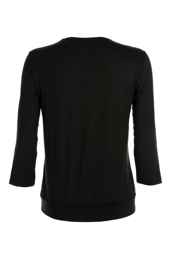 Blusenshirt NOS mit unterlegtem Vorderteil