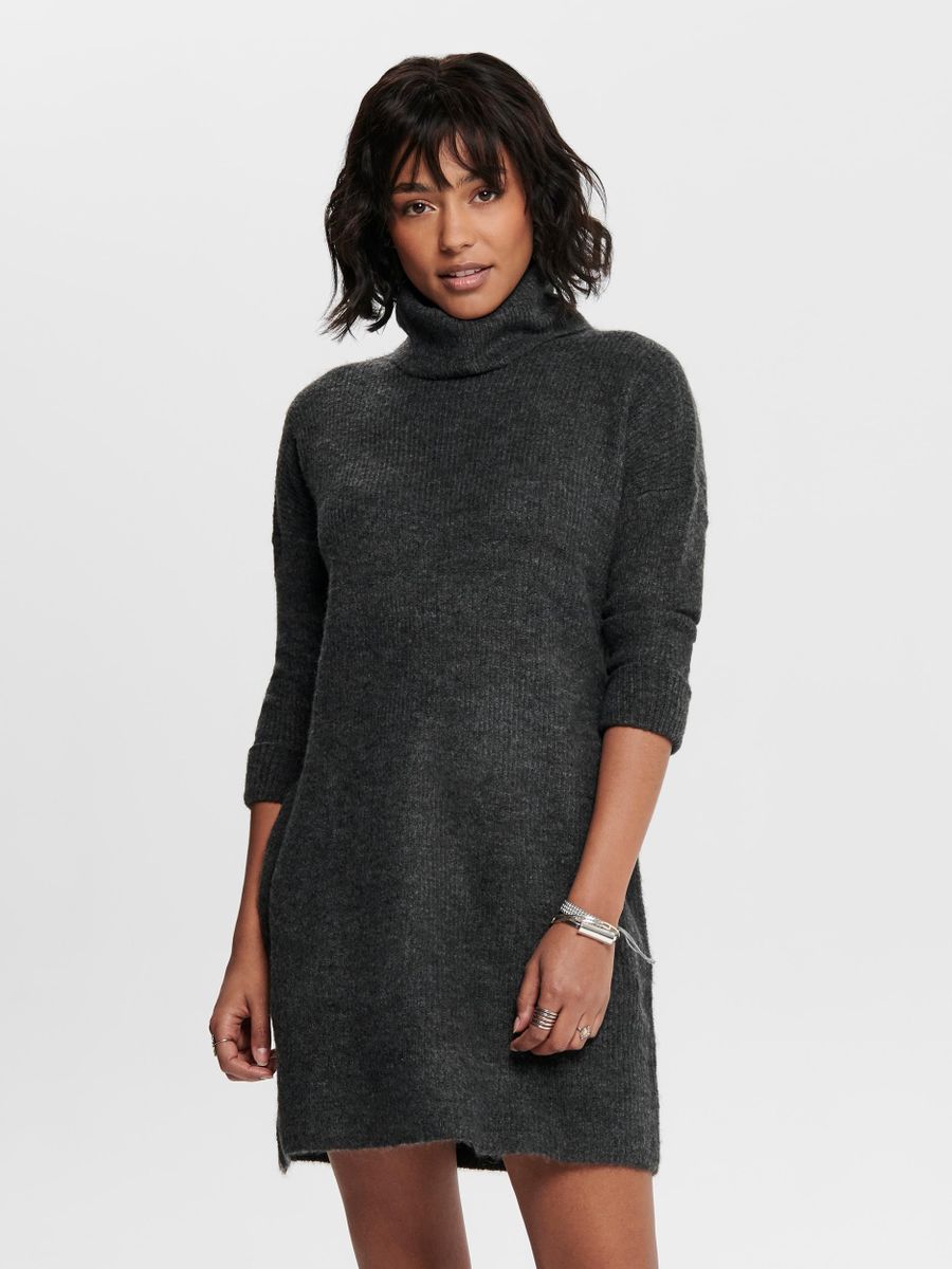 ONLJANA L/S COWLNCK DRESS WOOL KNT NOOS