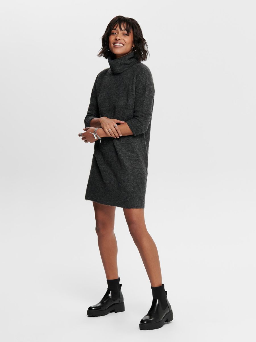 ONLJANA L/S COWLNCK DRESS WOOL KNT NOOS