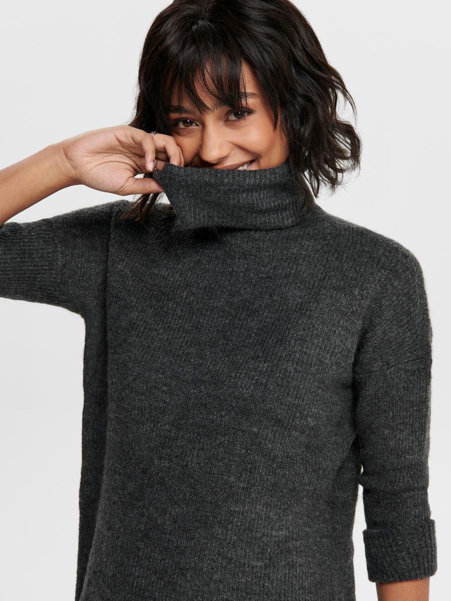 ONLJANA L/S COWLNCK DRESS WOOL KNT NOOS