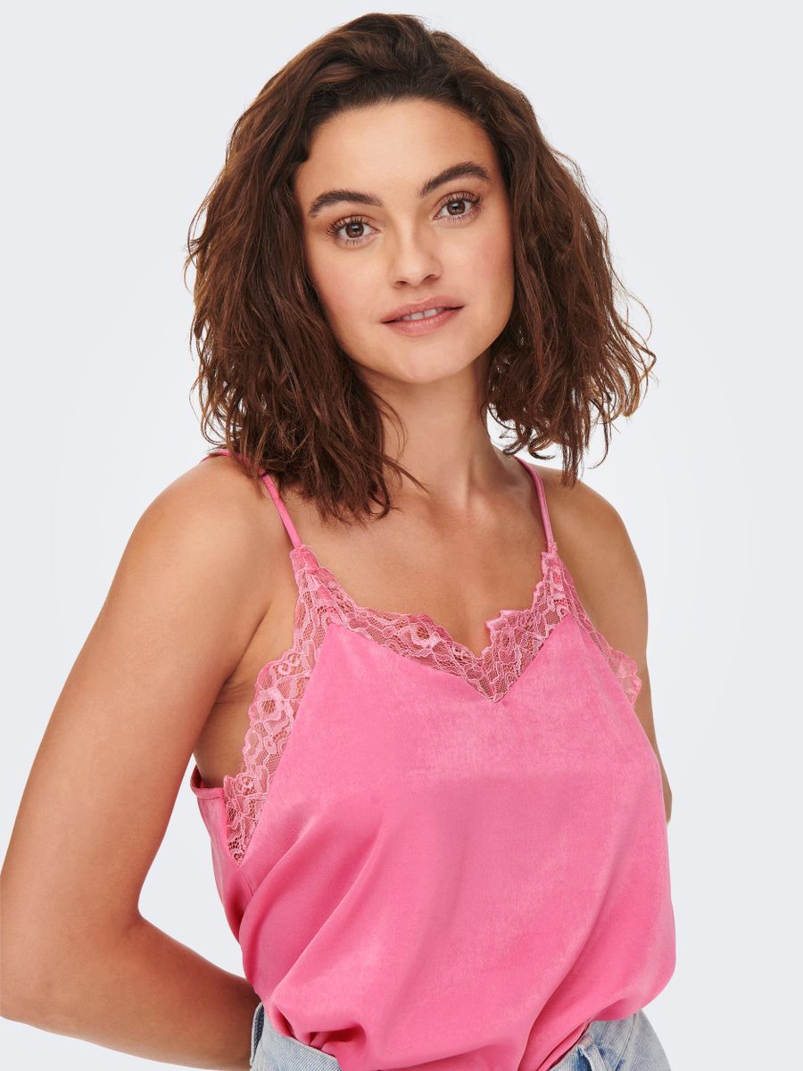ONLFRIDAY S/L LACE SINGLET WVN