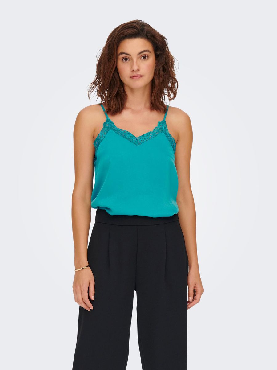 ONLFRIDAY S/L LACE SINGLET WVN