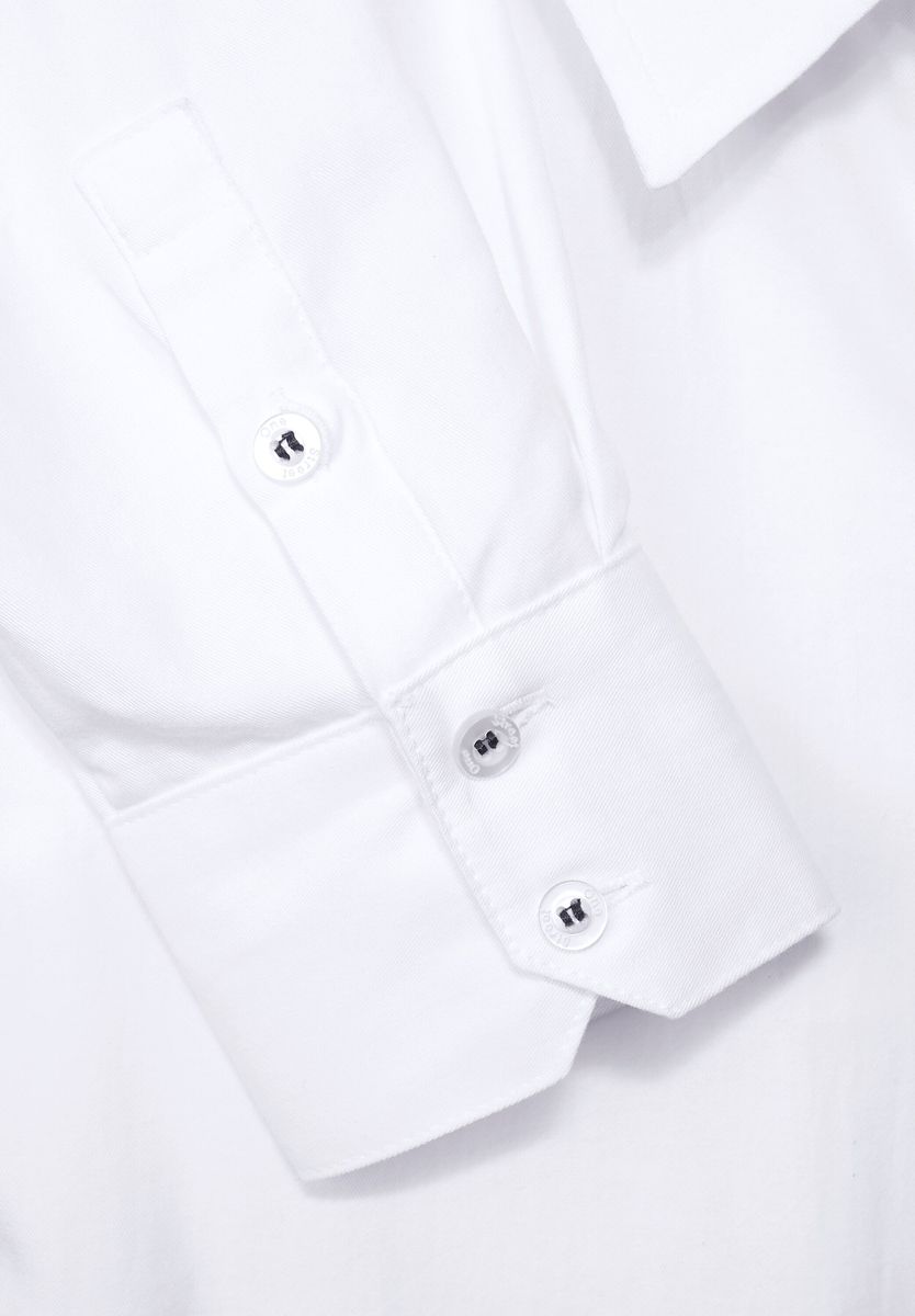 Longbluse in Unifarbe