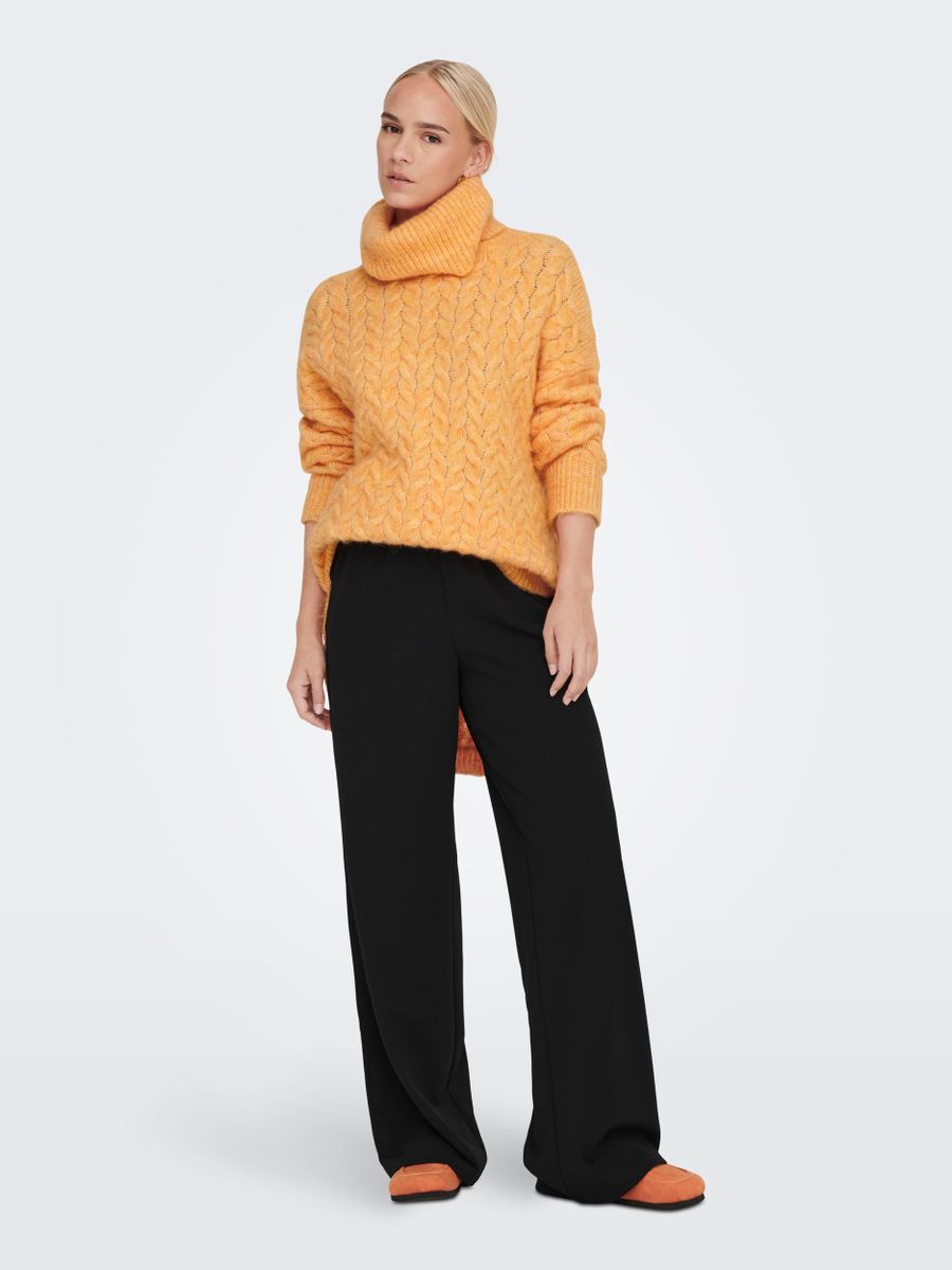 ONLTRUDY LIFE L/S LONG ROLLNECK KNT