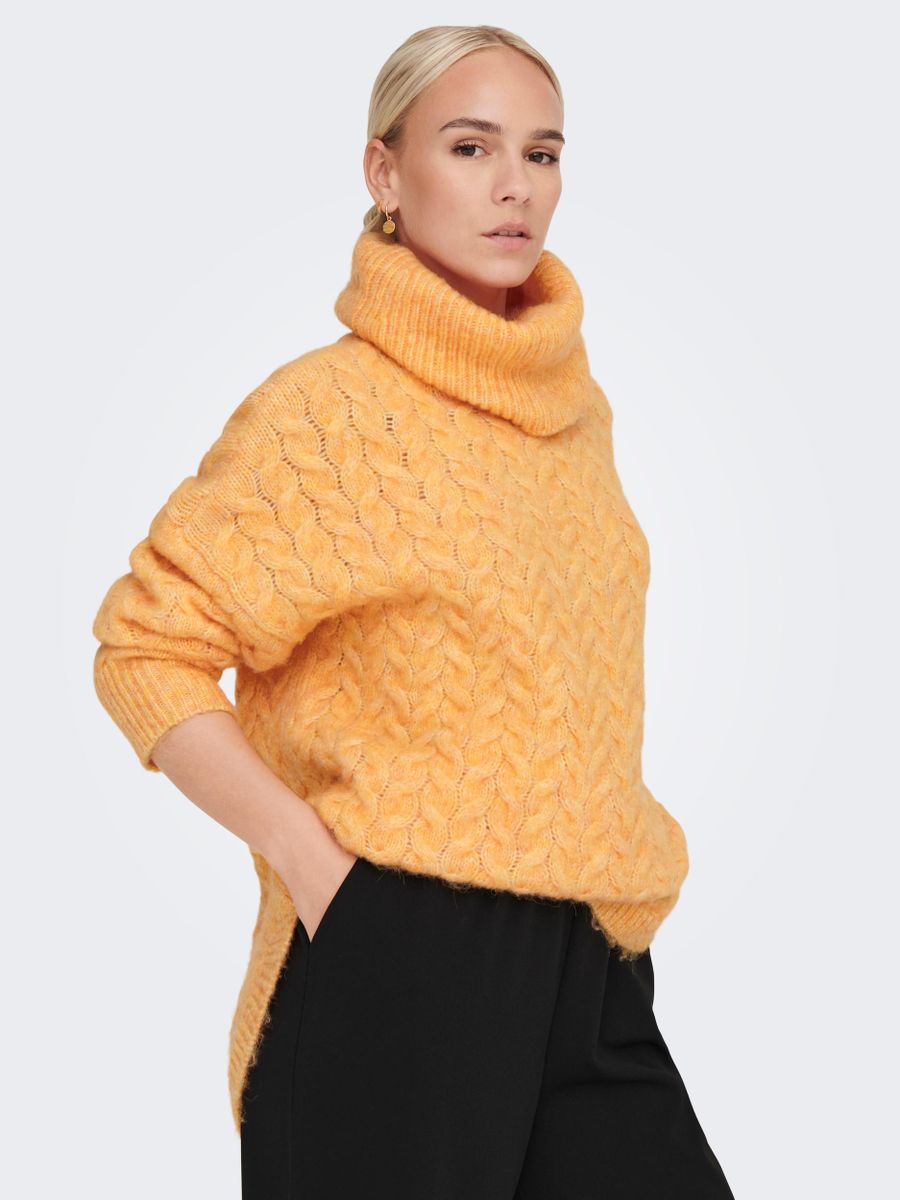 ONLTRUDY LIFE L/S LONG ROLLNECK KNT