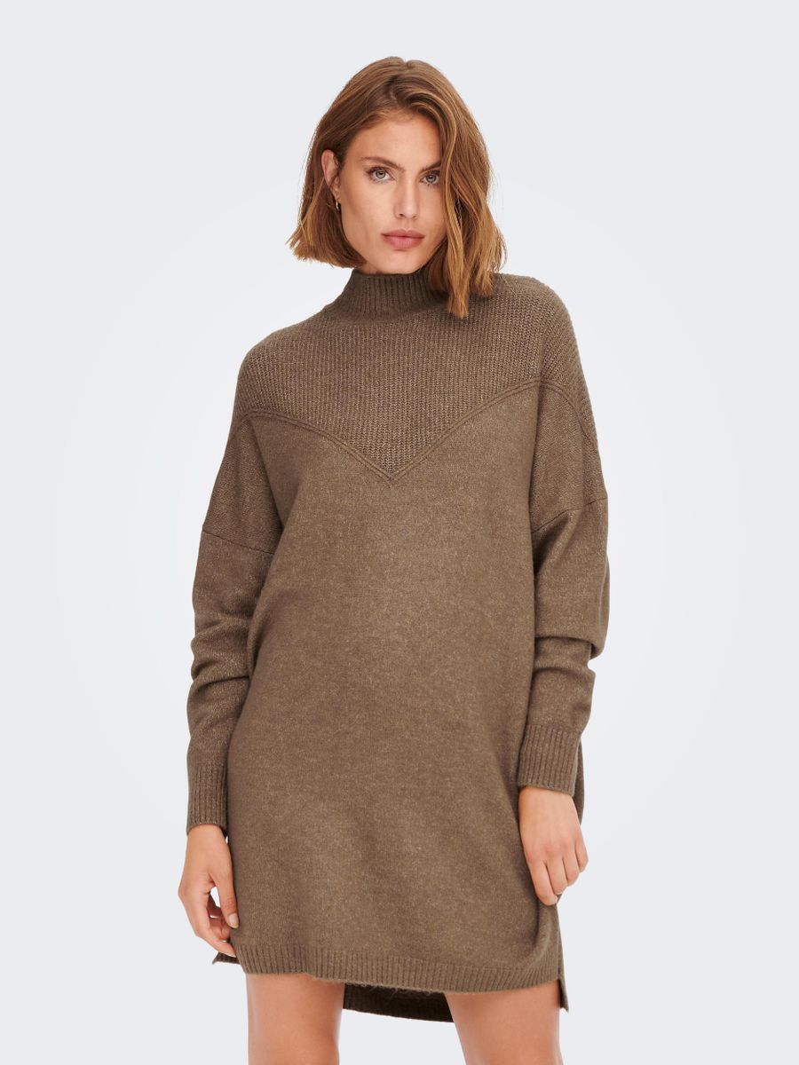 ONLSILLY L/S HIGHNECK DRESS BF KNT