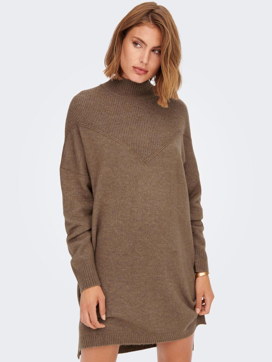 ONLSILLY L/S HIGHNECK DRESS BF KNT