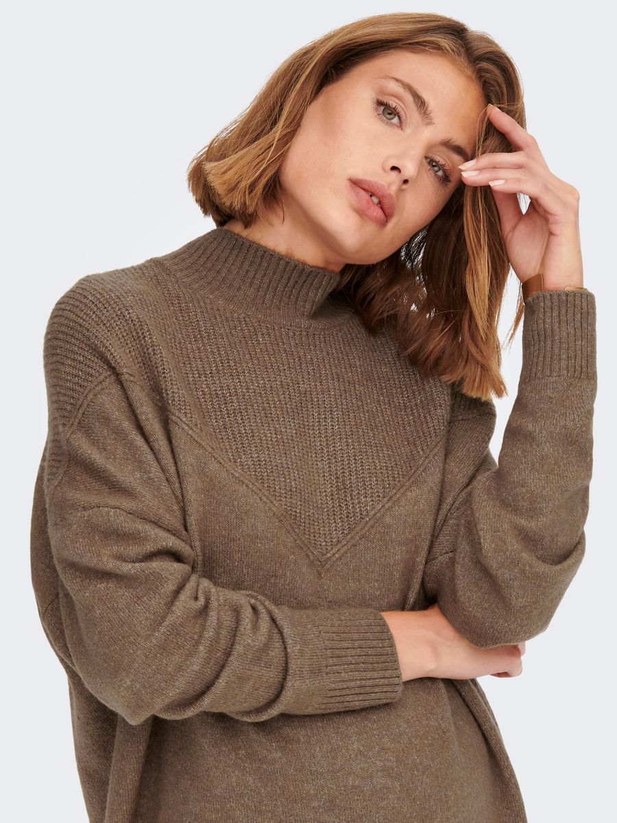 ONLSILLY L/S HIGHNECK DRESS BF KNT