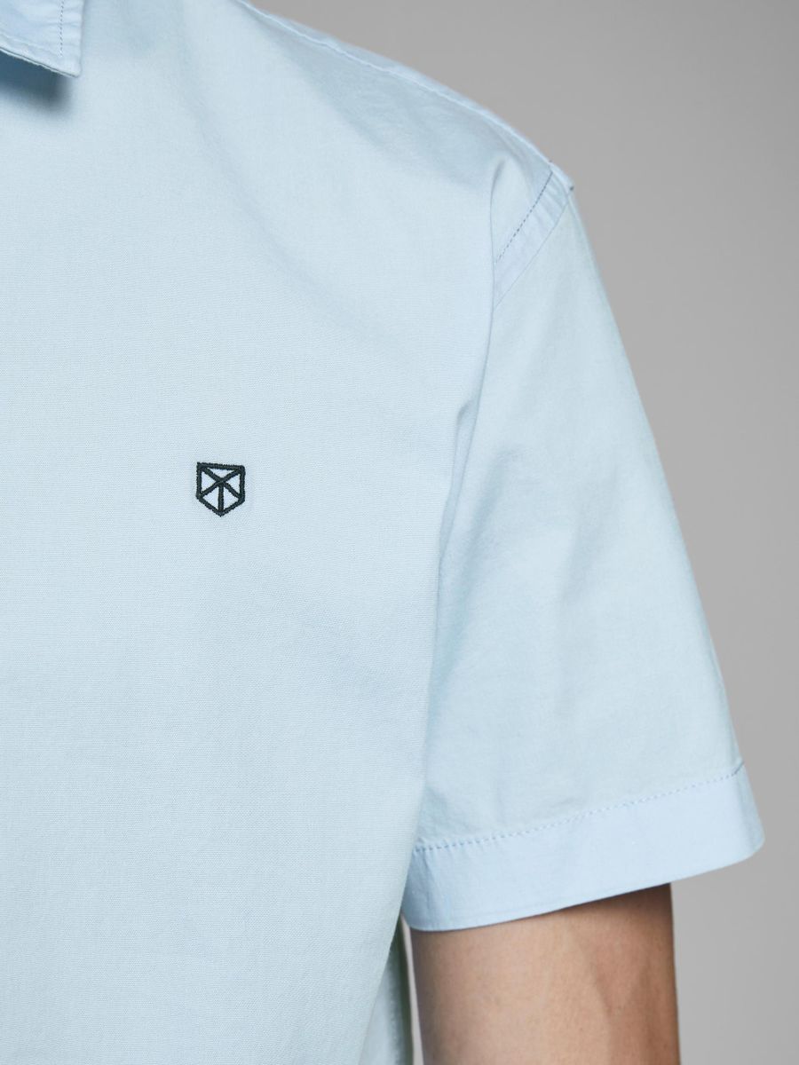 JPRBLAWORLD LOGO SHIRT S/S STRETCH EXP