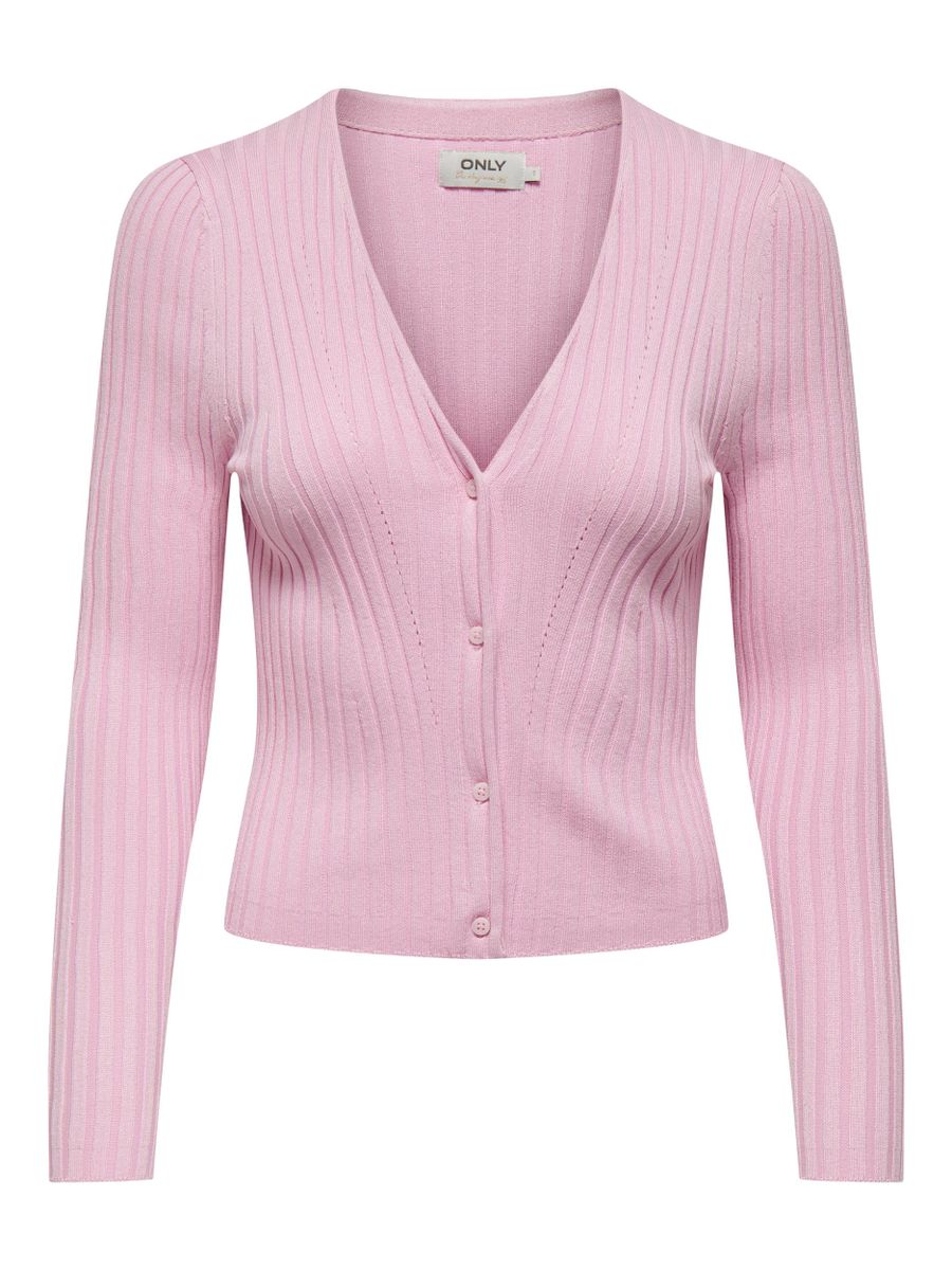 ONLMEDDI LS RIB BUTTON CARDIGAN CC KNT