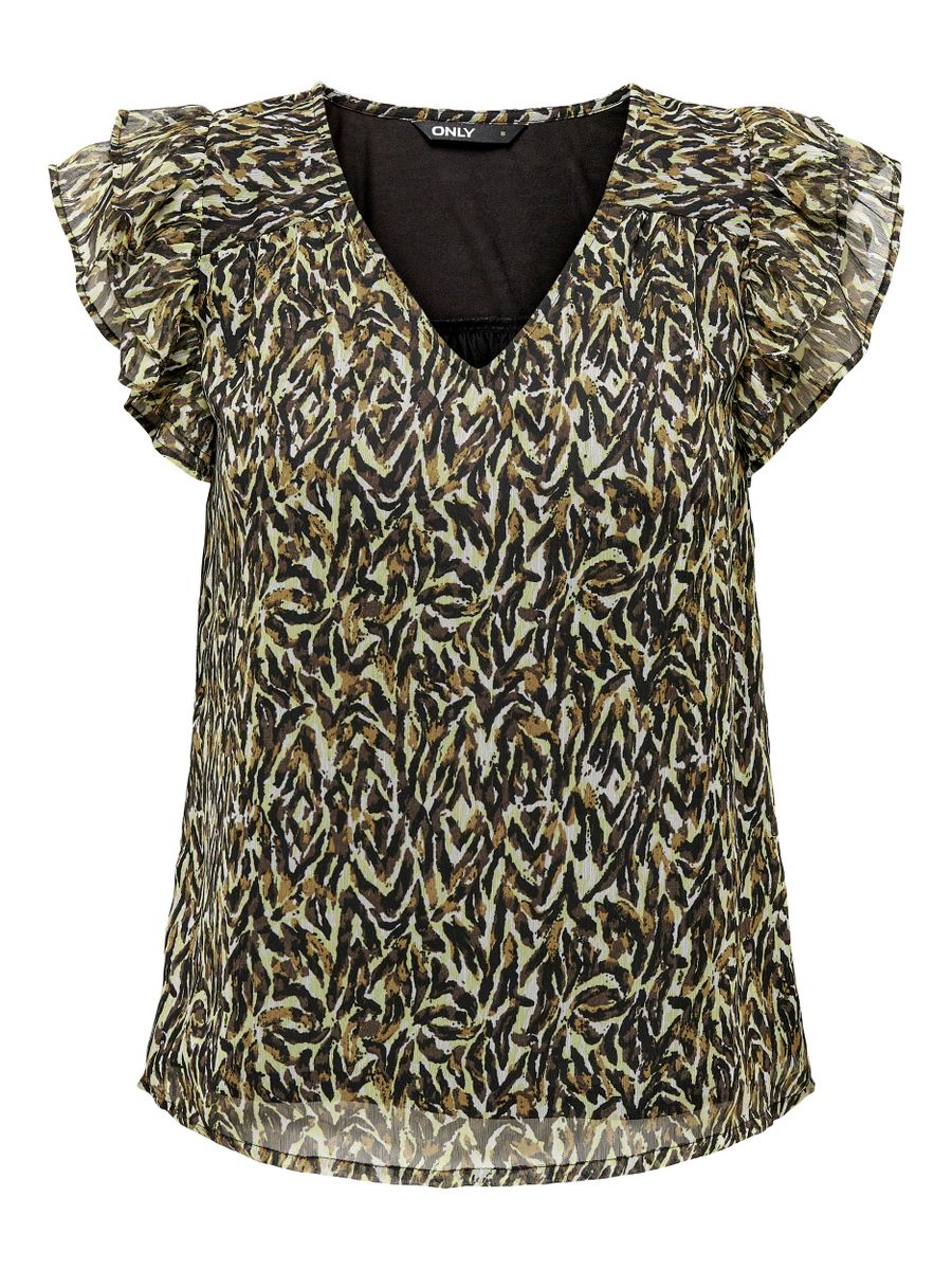 ONLELIZA S/S V-NECK TOP PTM