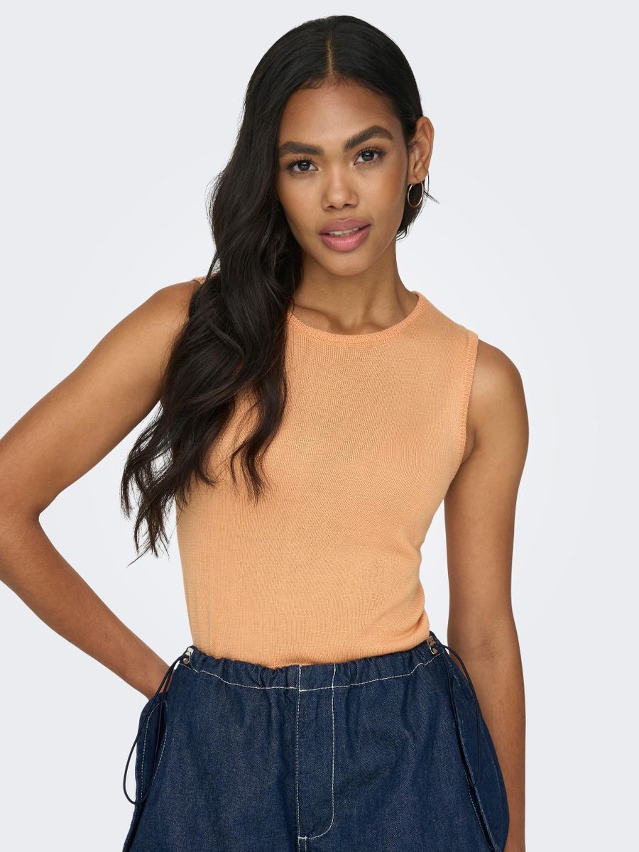 ONLVILMA SL SHORT O-NECK KNT