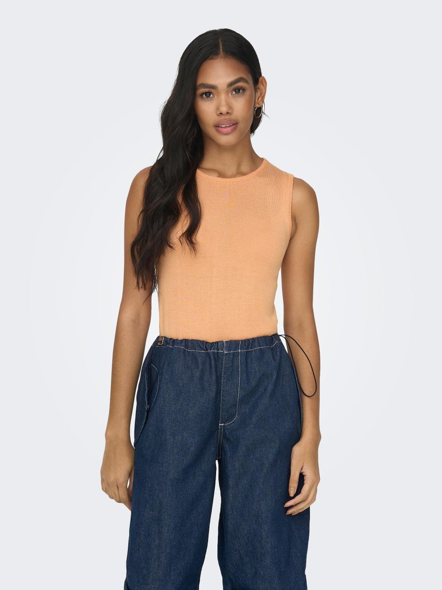 ONLVILMA SL SHORT O-NECK KNT