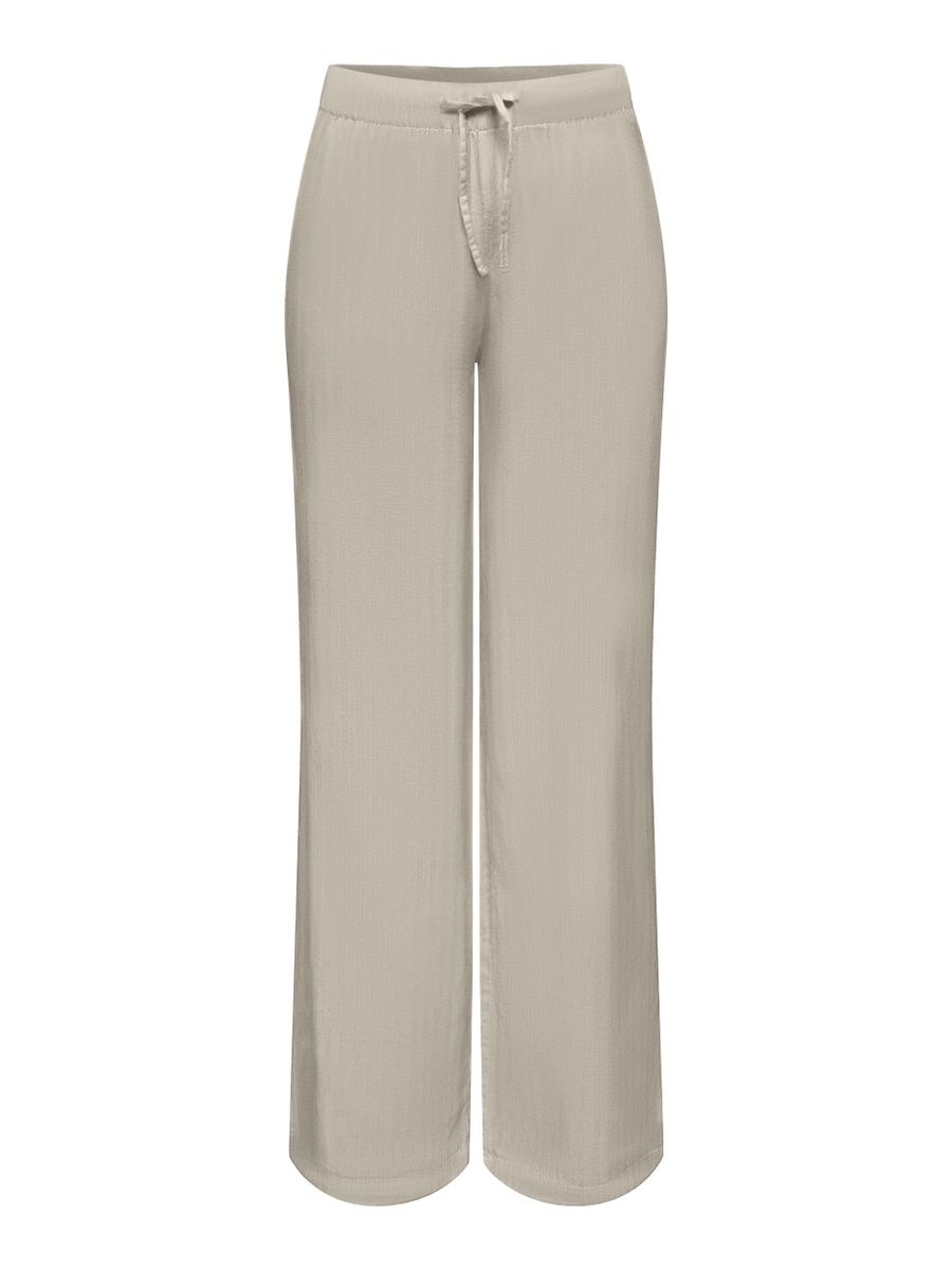 ONLCARO MW LINEN BL PULL-UP PANT PNT