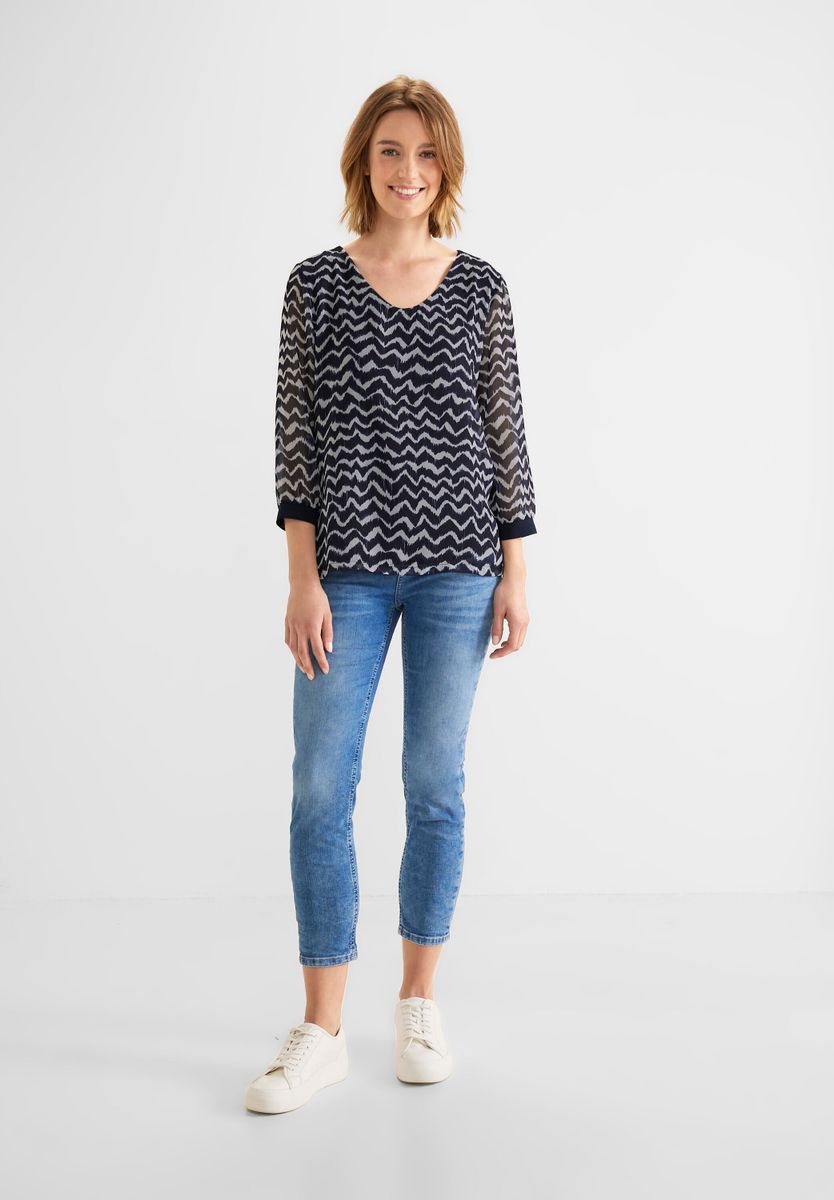 Zick Zack Chiffon Shirt