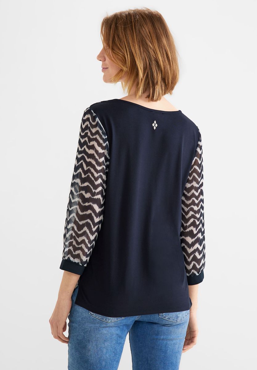 Zick Zack Chiffon Shirt