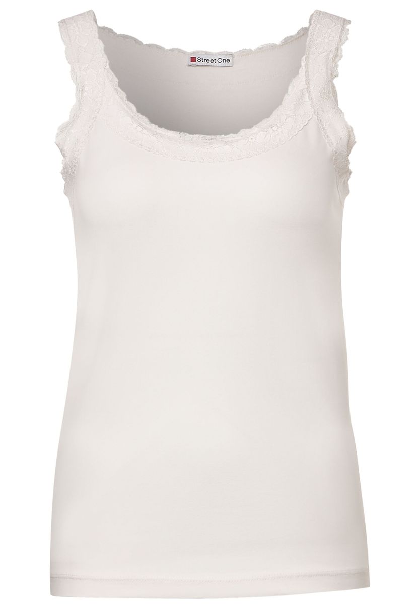 Basic Top mit Spitze