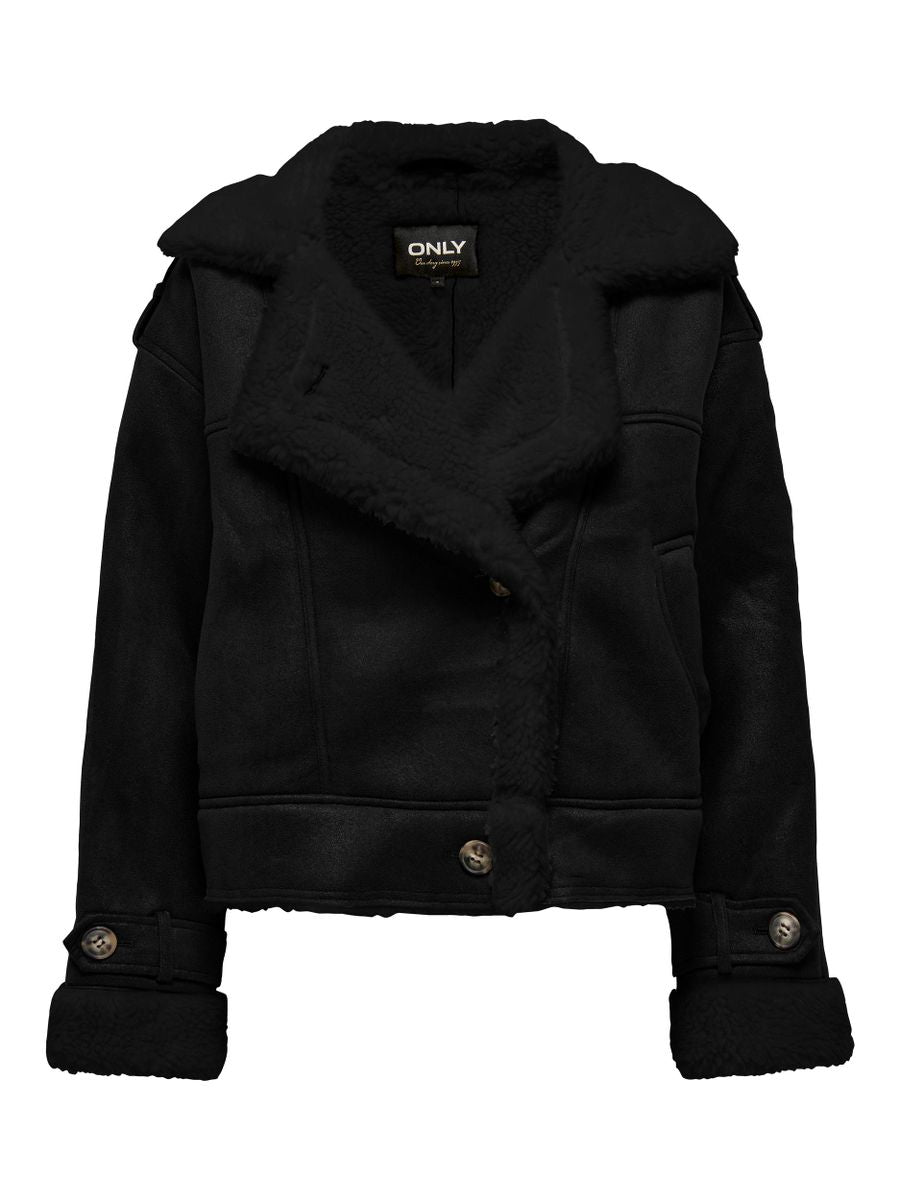 ONLYLVA FAUX SUEDE BONDED JACKET CC OTW