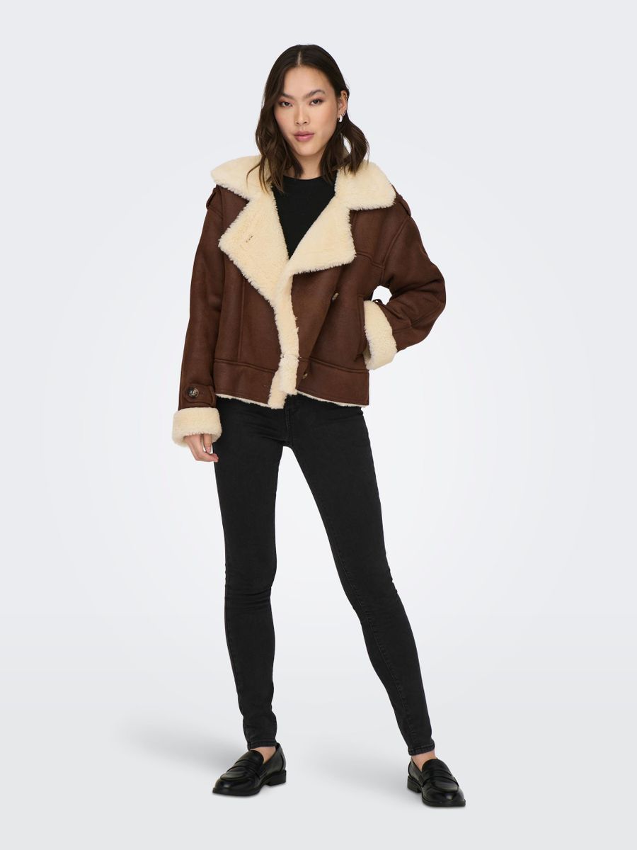 ONLYLVA FAUX SUEDE BONDED JACKET CC OTW