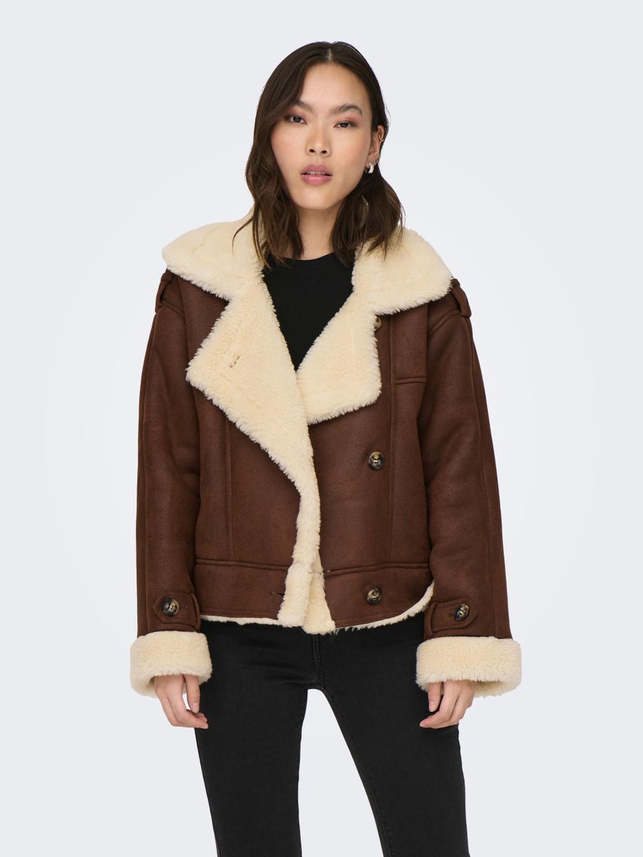 ONLYLVA FAUX SUEDE BONDED JACKET CC OTW