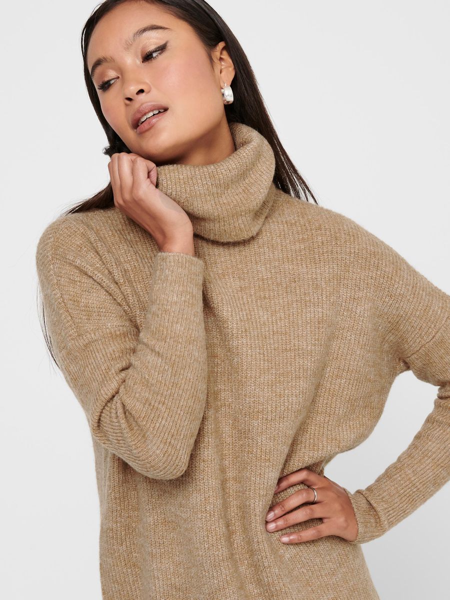 ONLJANA L/S COWLNCK DRESS WOOL KNT NOOS