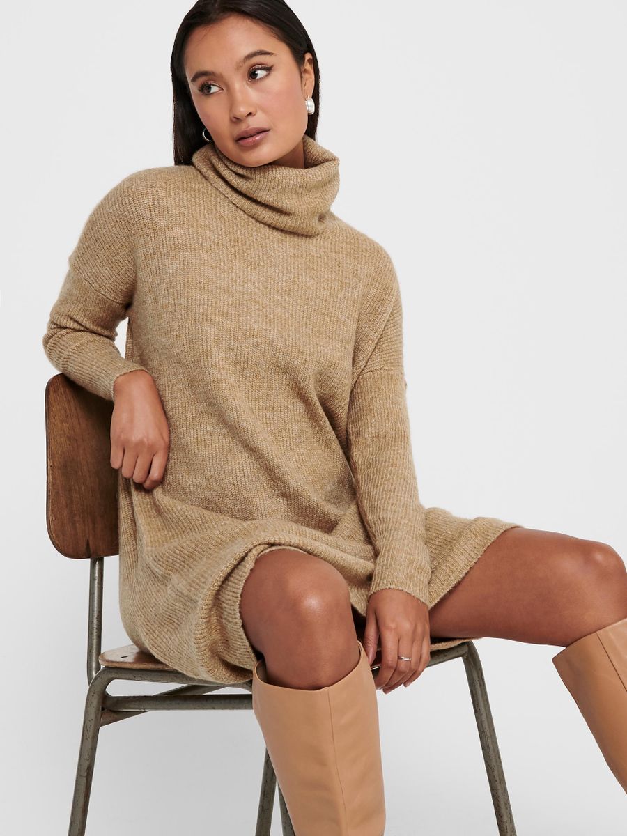 ONLJANA L/S COWLNCK DRESS WOOL KNT NOOS