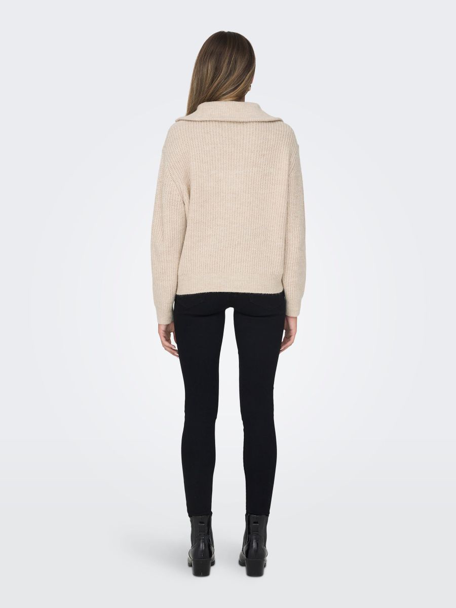 ONLBAKER L/S ZIP PULLOVER KNT NOOS