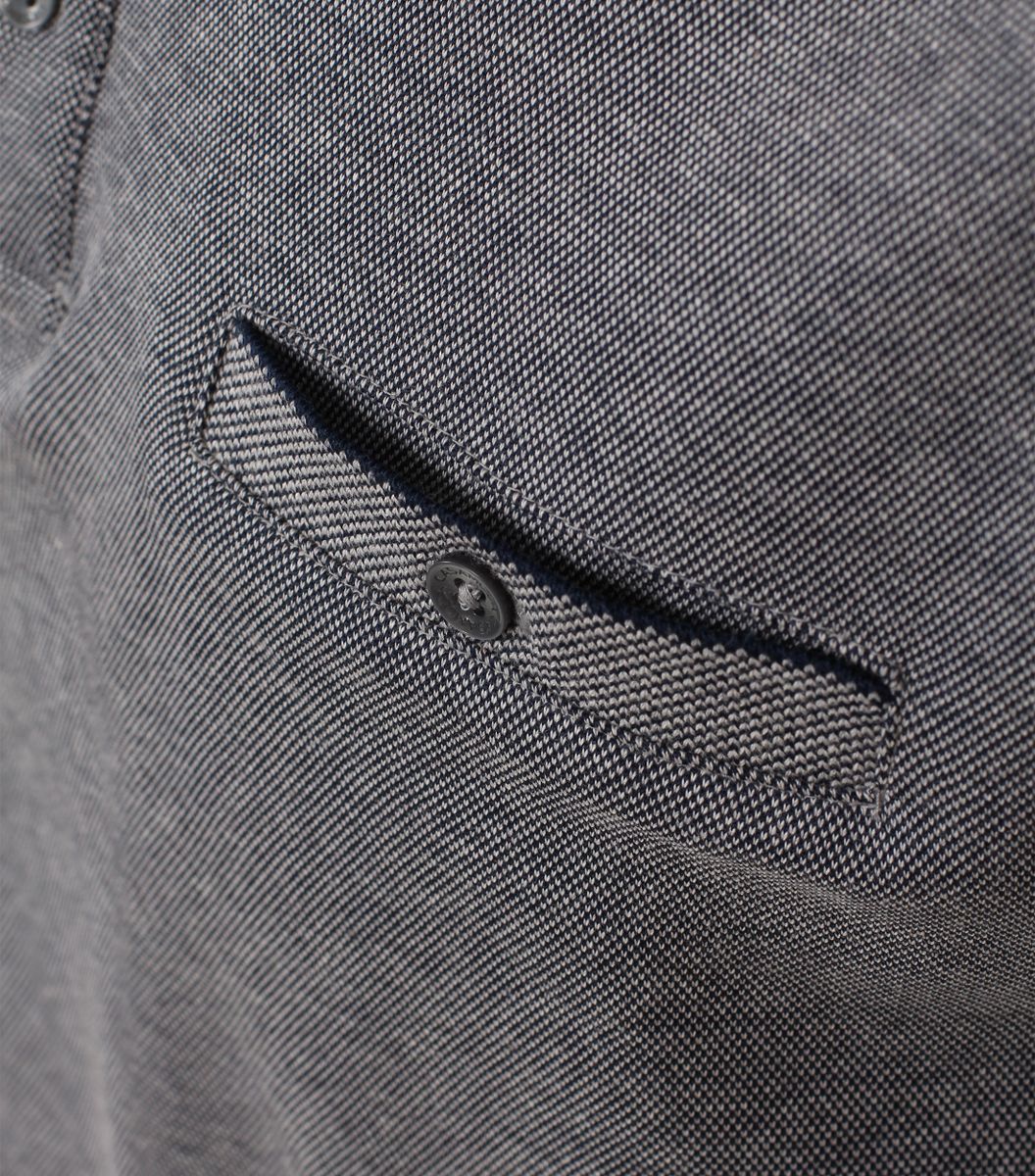 Polo-Shirt Langarm gestreift