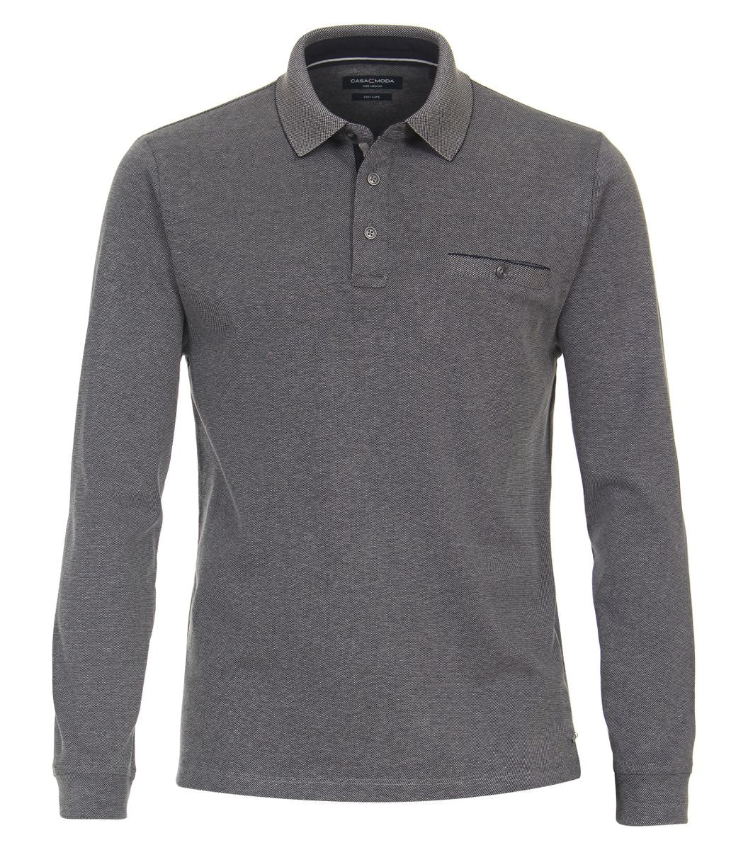 Polo-Shirt Langarm gestreift