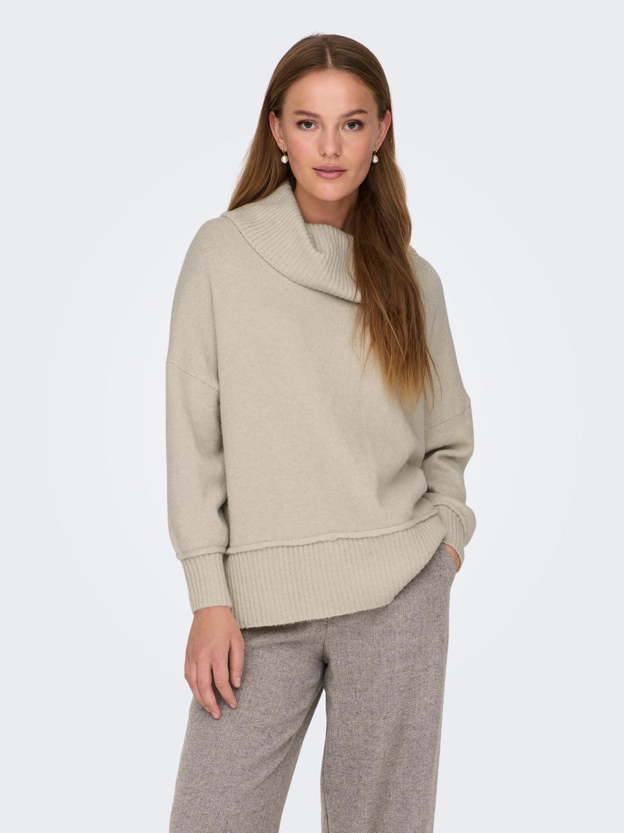 ONLHAZEL LS COWLNECK BF KNT