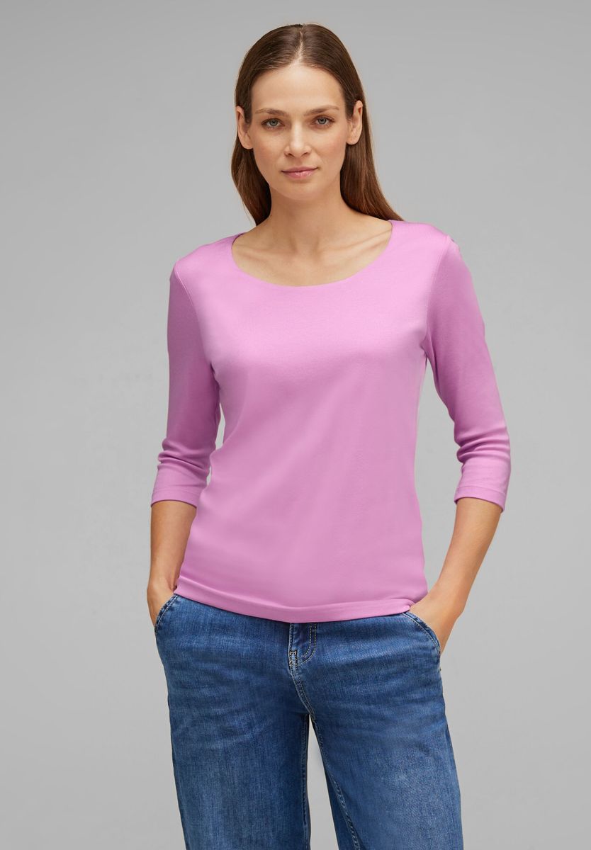 Shirt in Unifarbe