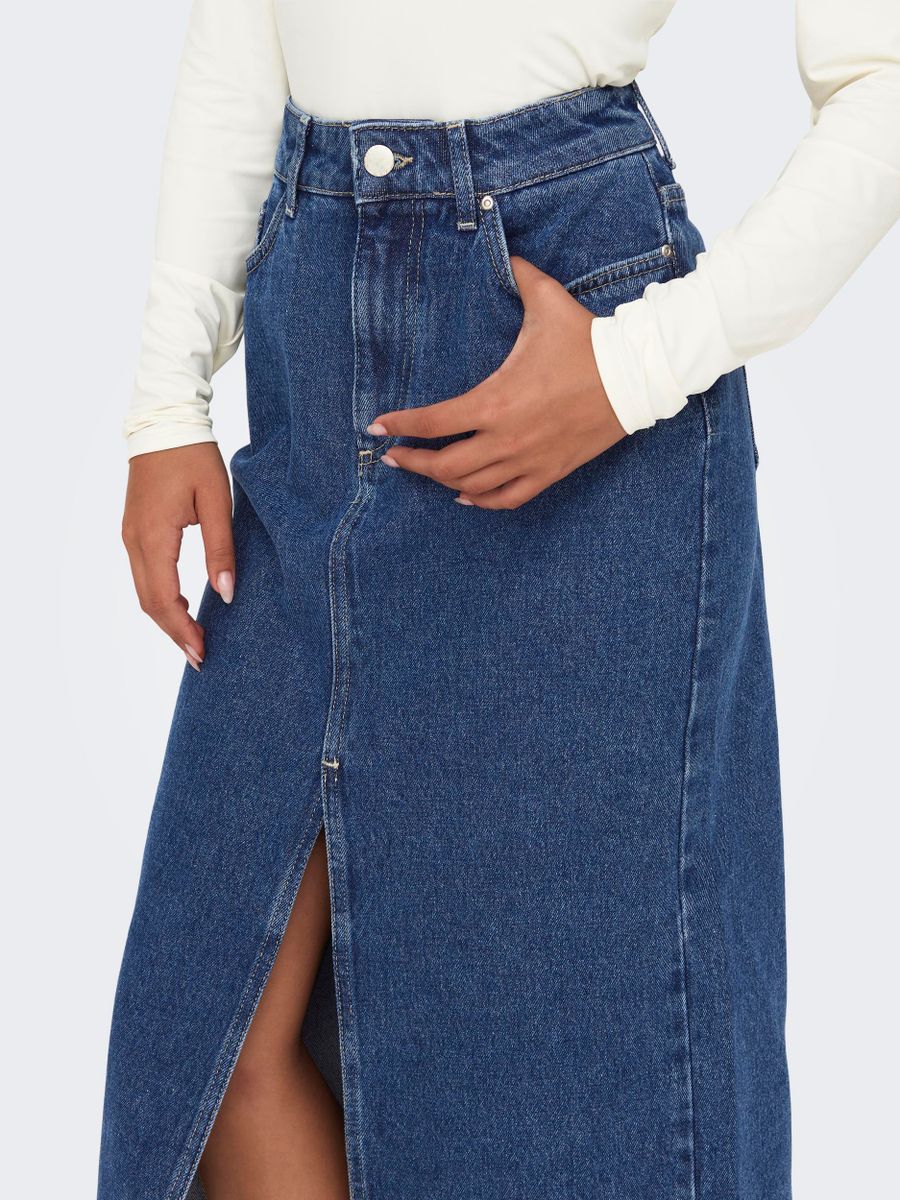 ONLBIANCA MIDI SKIRT DNM REA NOOS