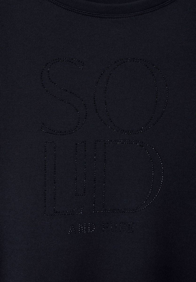 Shirt mit Steinchen Print
